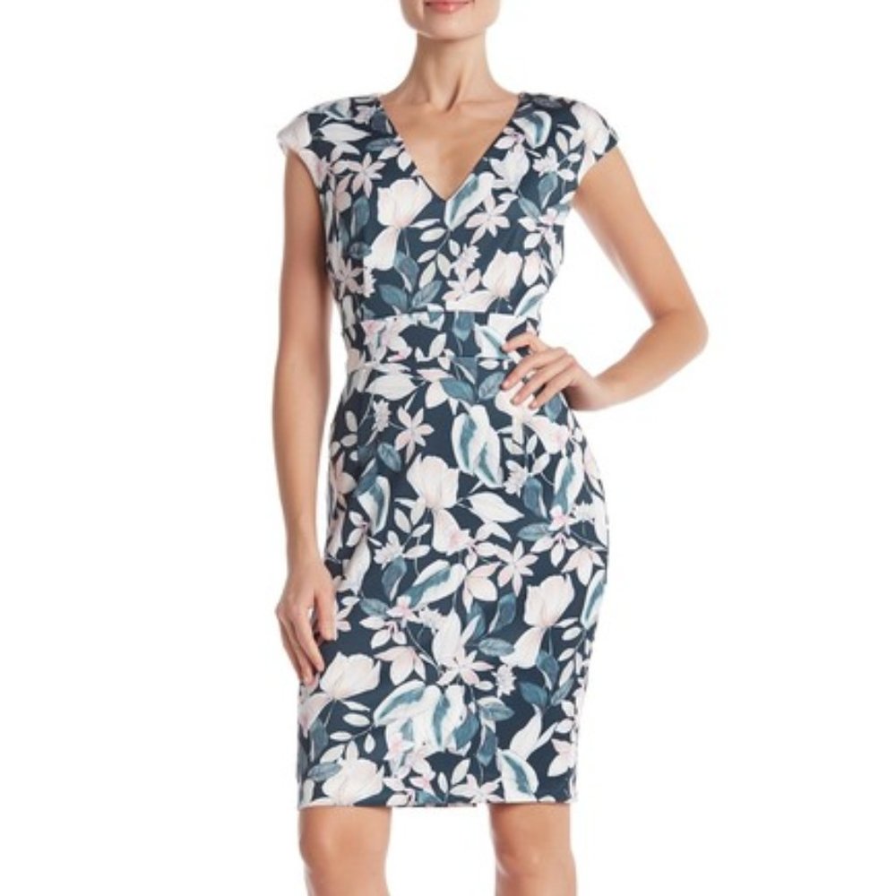 Alexia Admor Floral Scuba Sheath Dress